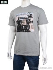Футболка, BIG оптом 3707-100-1 grey