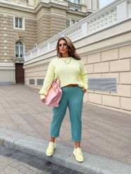 Брюки жіночі БАТАЛ оптом FASHION COTTON