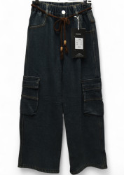 Джинсы подростковые на флисе оптом 54961302 07-74