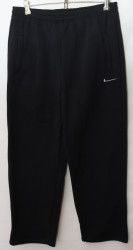 Спортивные штаны мужские на флисе (black) оптом 64975132 04-19