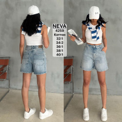 Шорты джинсовые женские NEVA оптом 19630478 4259-23