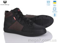 Ботинки, Alex Bens оптом --- 15 L-M чор-коричневий