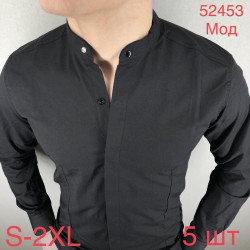 Рубашки мужские VARETTI (черный) оптом 42831076 52453-46