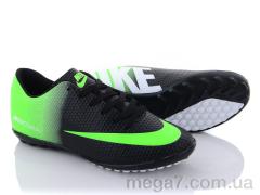 Футбольная обувь, VS оптом Nike Mercurial black/green(36-39)