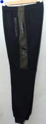 Спортивные штаны мужские на флисе (dark blue) оптом 67281503 01-9