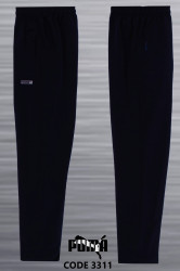 Спортивные штаны мужские БАТАЛ (черный) оптом 96370428 3311-31