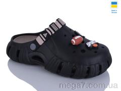 Кроксы, DeMur оптом 6770 чорний