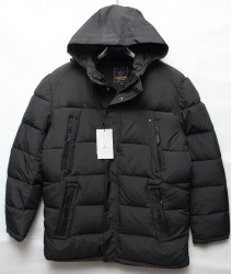 Куртки зимние мужские БАТАЛ (черный) оптом 18396472 А-1-3