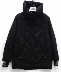Куртки демисезонные женские UNIMOCO ПОЛУБАТАЛ (черный) оптом 41359286 6825-15