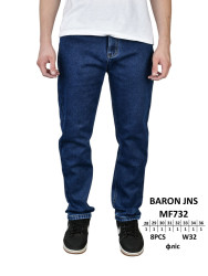 Джинсы мужские на флисе BARONJNS оптом 93154062 MF732-43