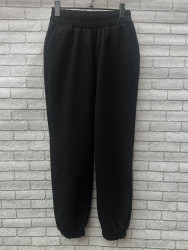Спортивные штаны женские (черный) оптом 37524690 01-3