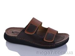 Шлепки, Oscar оптом 01-16 корич.мікс