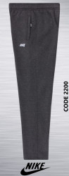 Спортивные штаны мужские на флисе (gray) оптом 37289164 2200-10