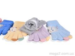 Перчатки, RuBi оптом 2527 (13см) хутро mix