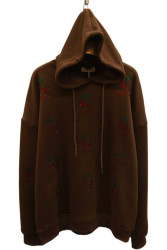 Худі жіночі на флісі ПОЛУБАТАЛ оптом NANA