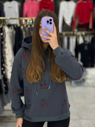 Худи женские на флисе ПОЛУБАТАЛ оптом 70692815 2519-84