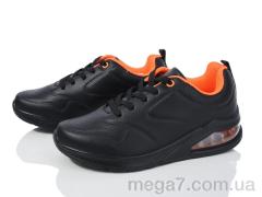 Кроссовки, Violeta оптом 20-1032-3 black-orange