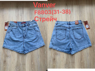 Шорты джинсовые женские VANVER БАТАЛ оптом Vanver 65147028 F8803 -9