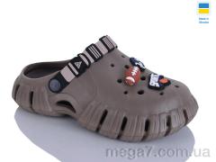 Кроксы, DeMur оптом 6770 коричневий