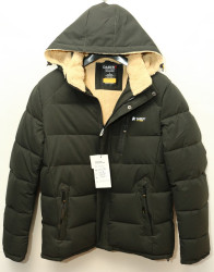 Куртки зимние мужские на меху (хаки) оптом 21604359 D29-78