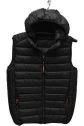 Жилетки чоловічі БАТАЛ (чорний) оптом 