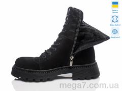 Ботинки, Prime-Opt оптом Paradize 419 чорний замш зима(37-40)