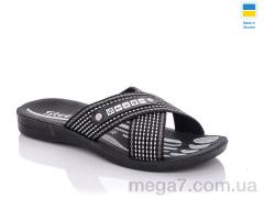 Шлепки, DeMur оптом TRK STL ST black-white