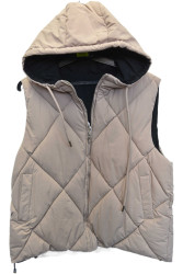 Жилетки двухсторонние женские оптом 40278369 9686-9