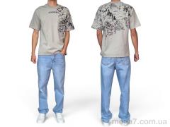 Футболка, I8denim оптом 90568 gri