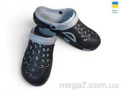 Кроксы, Rai shoes оптом 308 чорно-сірий