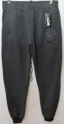Спортивные штаны мужские на флисе (gray) оптом 46738950 308-28
