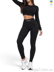 Лосины, Sport style оптом 7225-1BA норма чорний