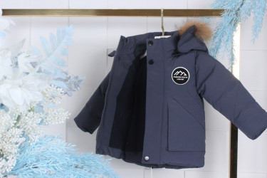 Куртки зимние детские (серый) оптом Китай 86403572 BF411-13
