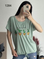 Футболки женские ПОЛУБАТАЛ оптом 39106245 1284-204