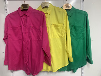 Рубашки женские (зеленый) оптом 67938015 16752088-5