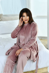 Ночные пижамы женские (3-ка) оптом Турция 43182075 1408-12