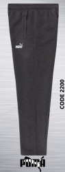 Спортивные штаны мужские на флисе (gray) оптом 80769415 2200-18