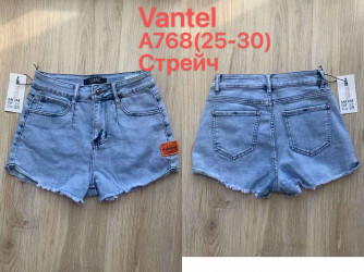 Шорты джинсовые женские VANTEL ПОЛУБАТАЛ оптом 86250374 А768-6