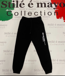 Спортивные штаны женские ПОЛУБАТАЛ (черный) оптом 60984572 03-26