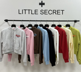 Спортивні кофти жіночі (рожевий) оптом Little Secret
