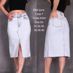 Юбки джинсовые женские DK 49 оптом 40739681 3554-12