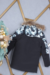 Куртки зимние юниор (black) оптом 91630457 WK398-15