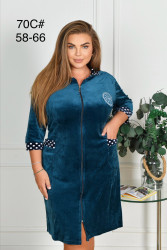 Халати жіночі БАТАЛ оптом XUE LI XIANG