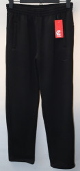 Спортивные штаны мужские на флисе (black) оптом 58049632 12-51