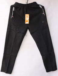 Спортивные штаны мужские на флисе (black) оптом 85476932 A116-14