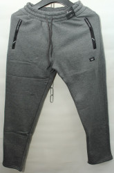 Спортивные штаны мужские на флисе (серый) оптом 79186043 02-28