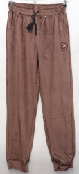 Спортивные штаны женские БАТАЛ на меху оптом 64259718 А501-45