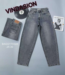 Джинсы БАГГИ женские оптом 28153407 7032