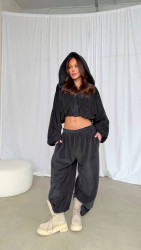 Спортивные костюмы женские на флисе оптом 96542803 558-75