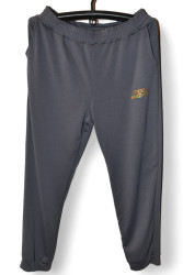 Спортивные штаны женские БАТАЛ (серый) оптом 19064327 015-143